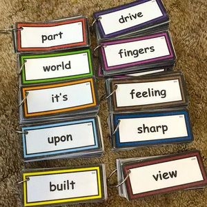 Laminated Sight words cards